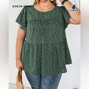 Plus Size Women’s Short Sleeve Blouse